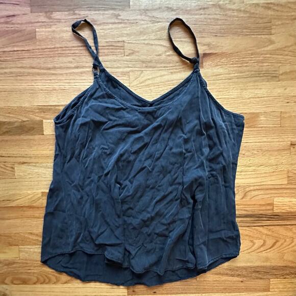 TORRID x Women's Black Chalise Flowy Tank Top Challis l SIZE 1 Boho Goth Grunge - Picture 5 of 5